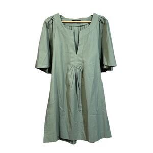 Pomander Place Tuckernuck Finley Flutter Sleeve Mini Dress Size Medium Green